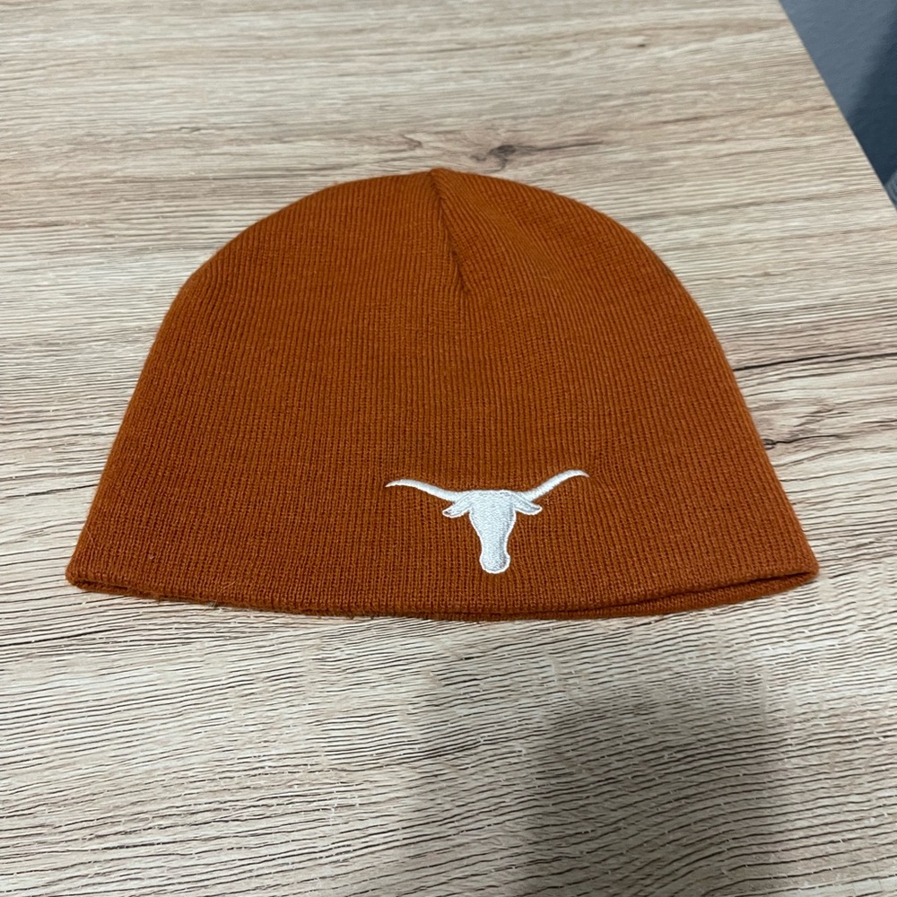Orange Knit Hat Longhorns